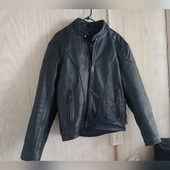 River Road Motorcycle Leather Jacket - Picture 1 of 9